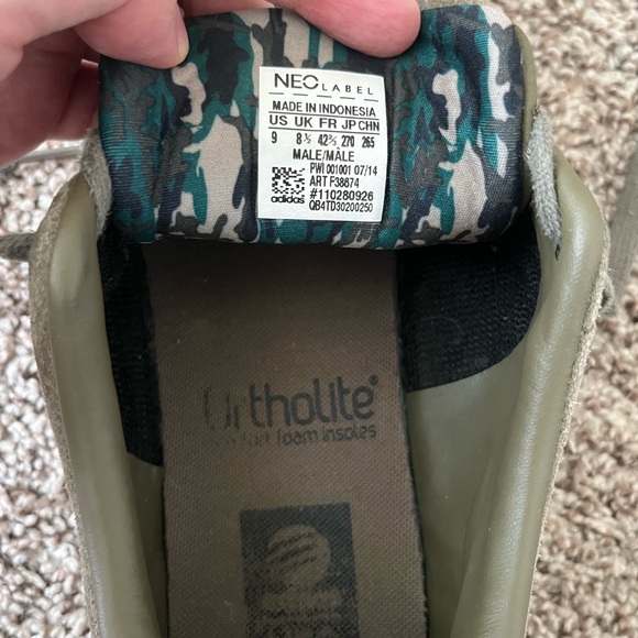 Adidas green suede sneakers, VGUC. - Picture 7 of 16